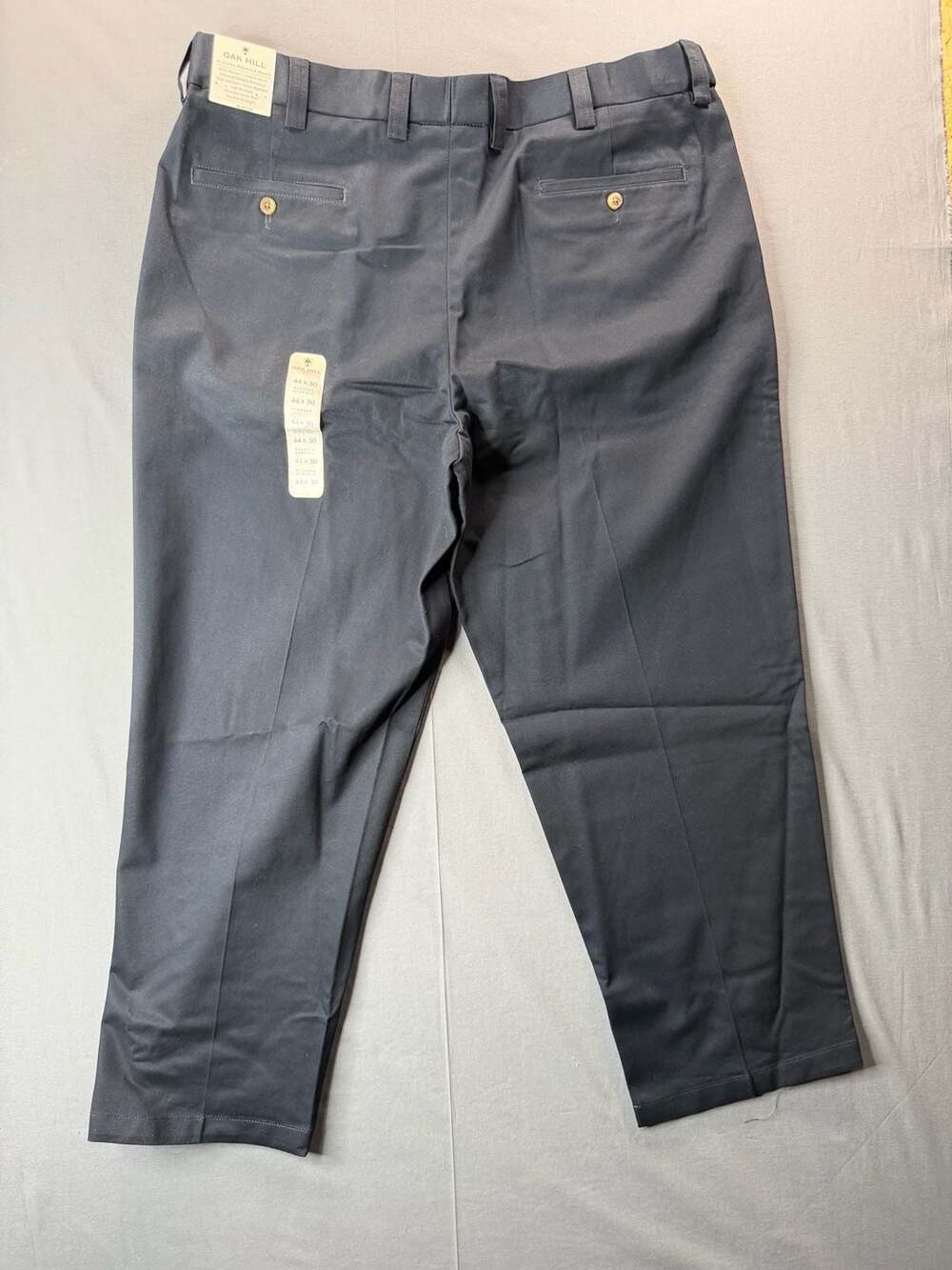 Oak Hill Pleated Premium Pants Navy 44 x 30 Brand New NWT